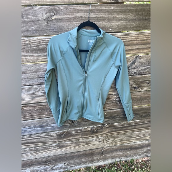 Reebok Athleisure Sea Green Lightweight Full-Zip Jacket - Picture 2 of 4